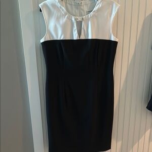 Elegant Black and White Dress